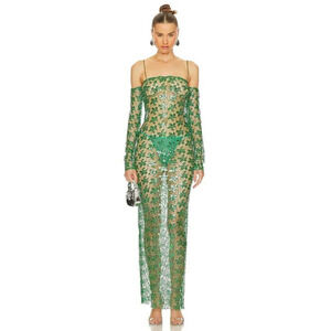 THE NEW ARRIVALS BY ILKYAZ OZEL Moss Dress in Jade Imperial 36 4 New Womens Gown